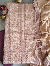 Elegant Pure Cotton Embroidered Suit with Muslin Dupatta – Perfect for Daily & Casual Wear